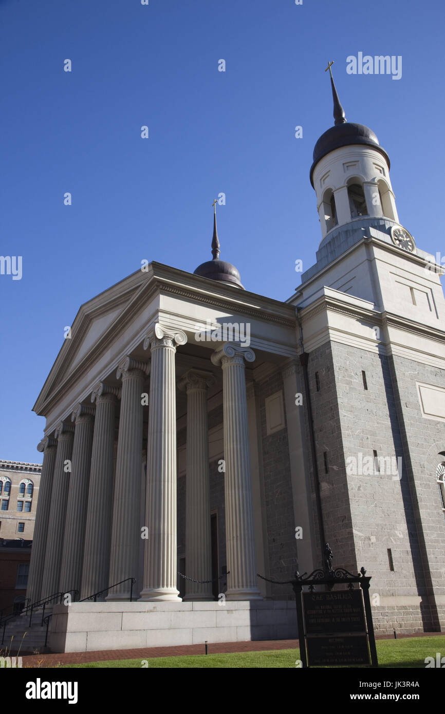 USA, Maryland, Baltimore, Baltimore Basilica, exterior Stock Photo