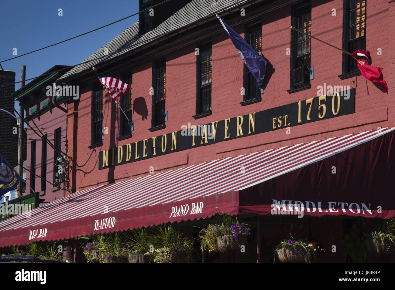 USA, Maryland, Annapolis, Middleton Tavern, b.1750 Stock Photo