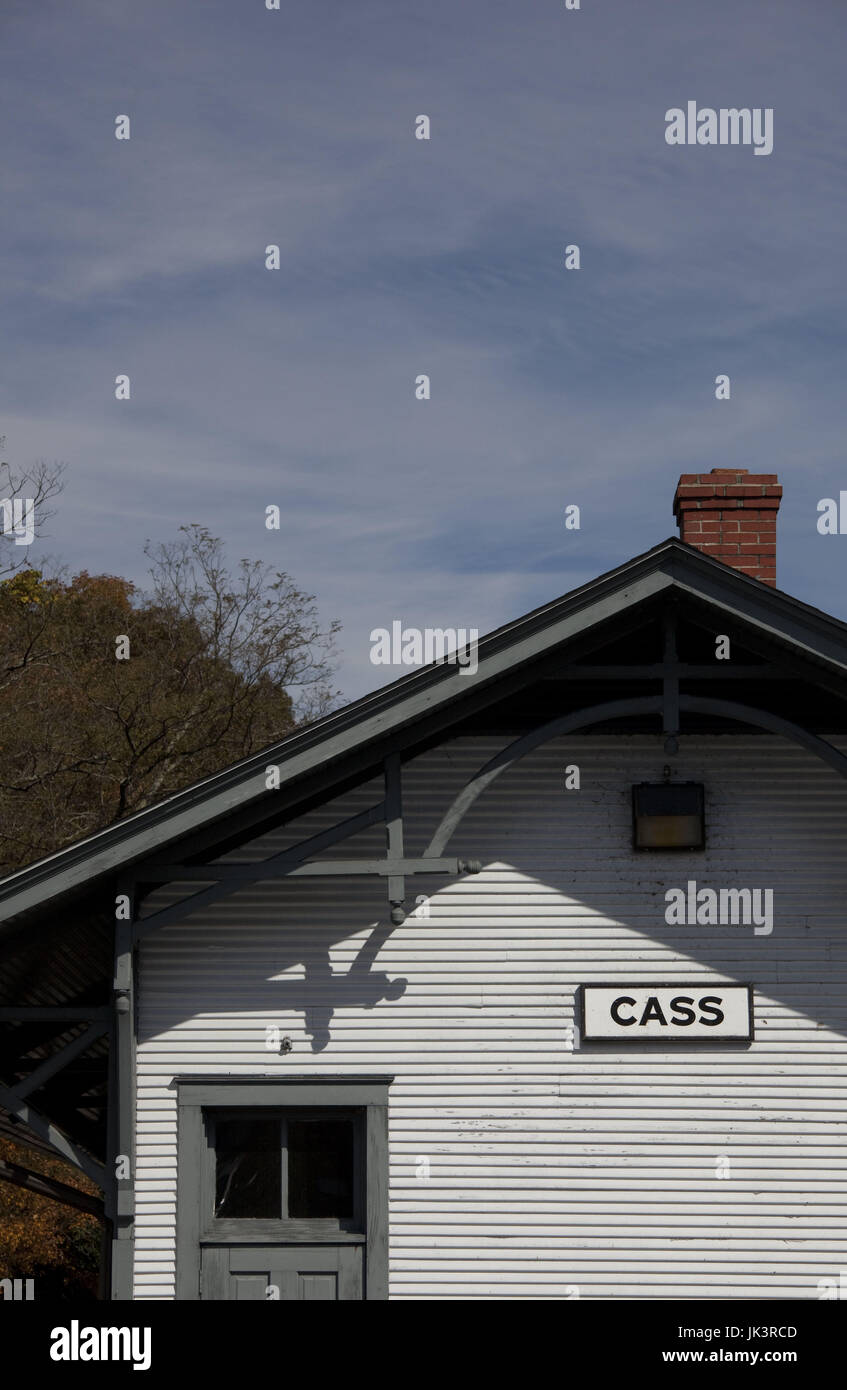 USA, West Virginia, Cass, Cass Scenic Railroad State Park, train