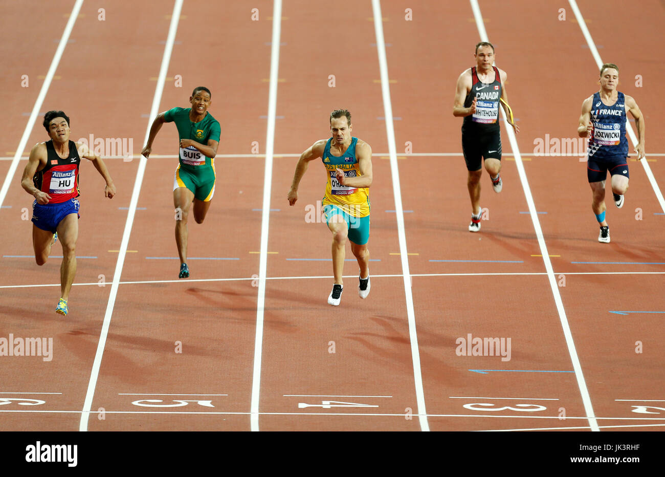 Wins mens 100m t38 final hi-res stock photography and images - Alamy