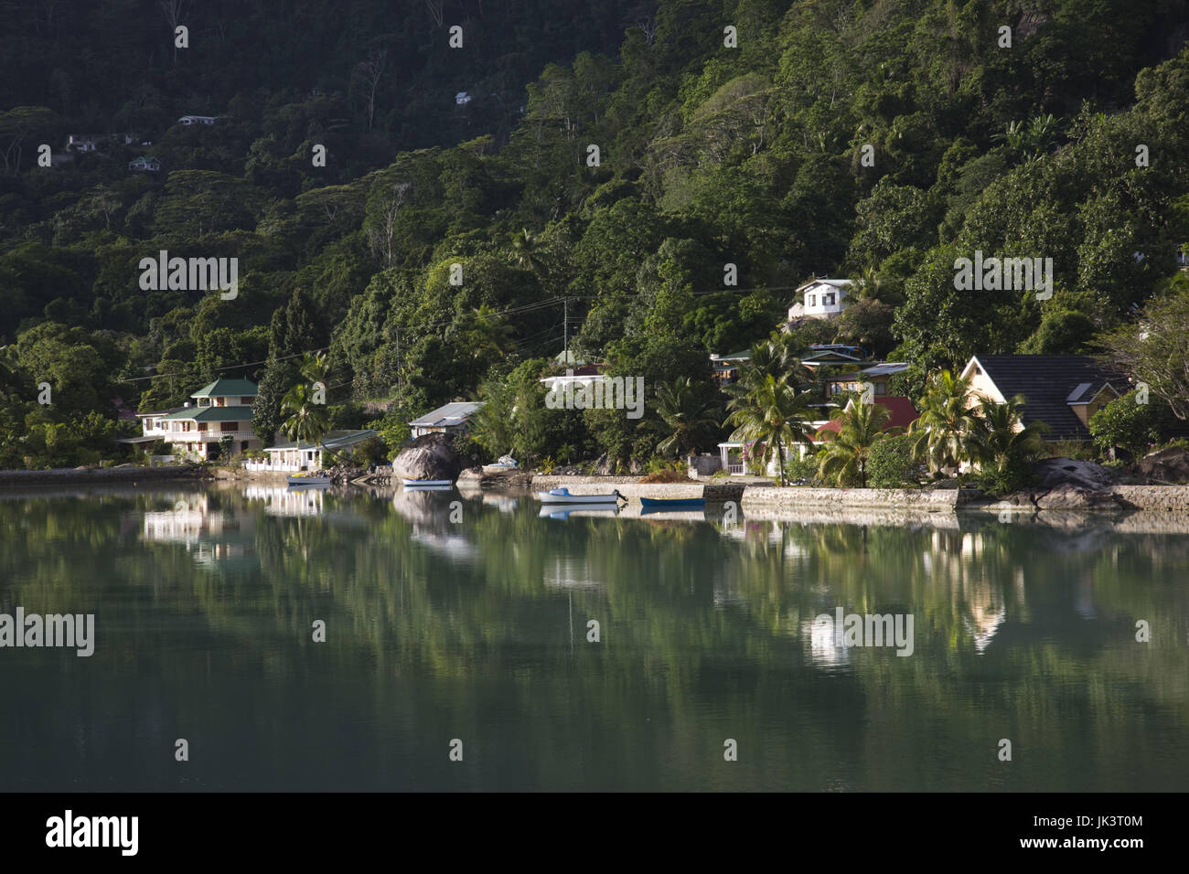 Seychelles, Mahe Island, Cascade, waterfront town Stock Photo - Alamy