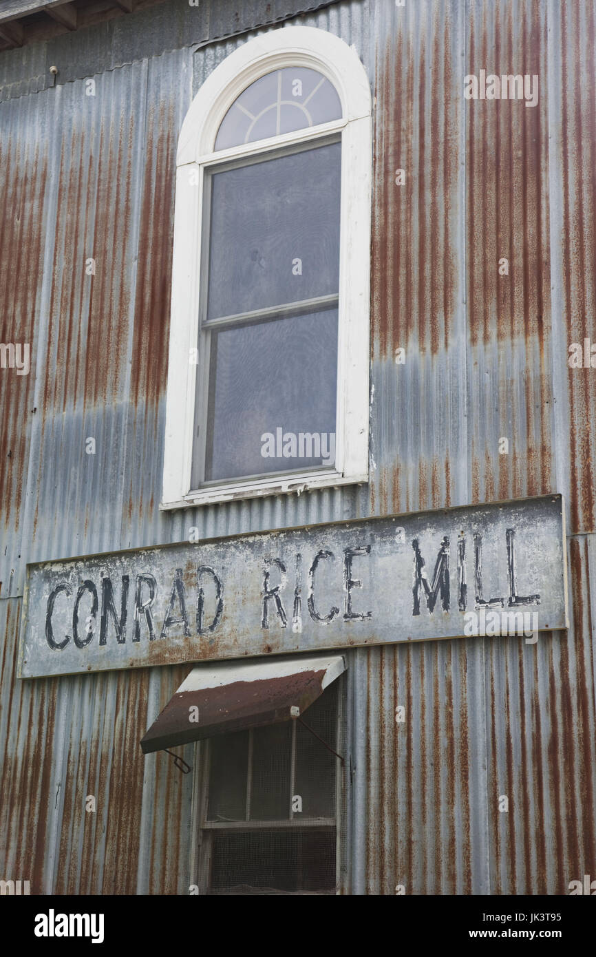 USA, Louisiana, Cajun Country, New Iberia, ConradKonriko Rice Mill