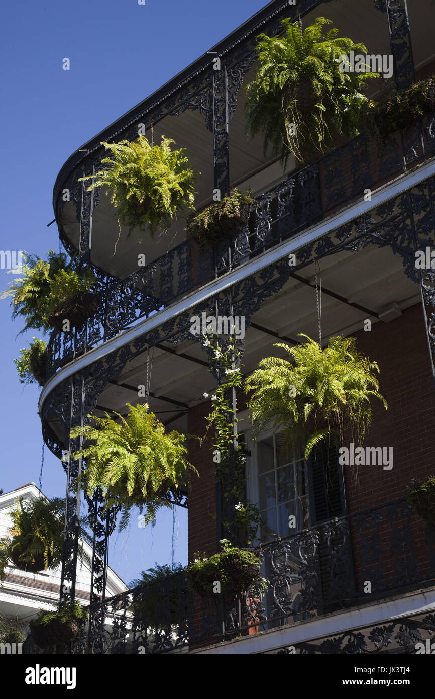 USA, Louisiana, New Orleans, French Quarter, balcony Stock Photo Alamy