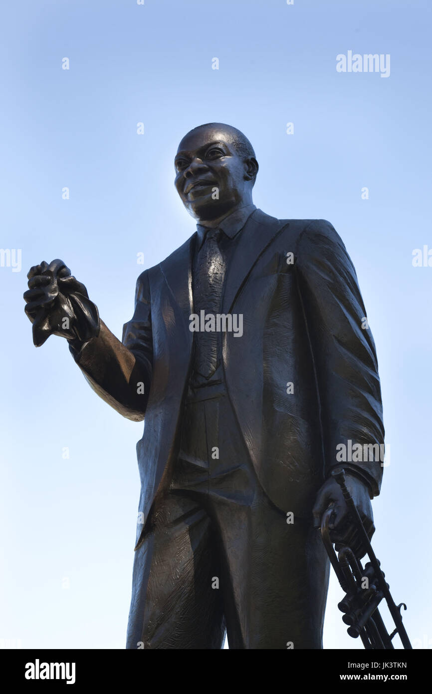 Louis armstrong statue new orleans hires stock photography and images