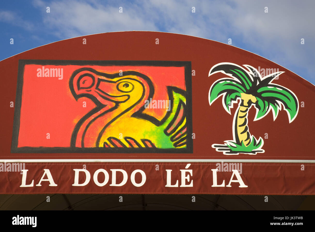 France Reunion Island St Gilles Les Bains Bar Awning With