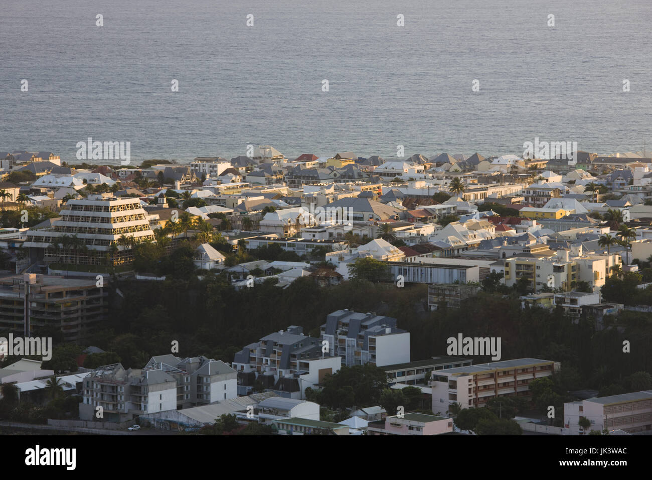 France, Reunion Island, StDenis, city from La Montaigne, sunrise Stock Photo Alamy