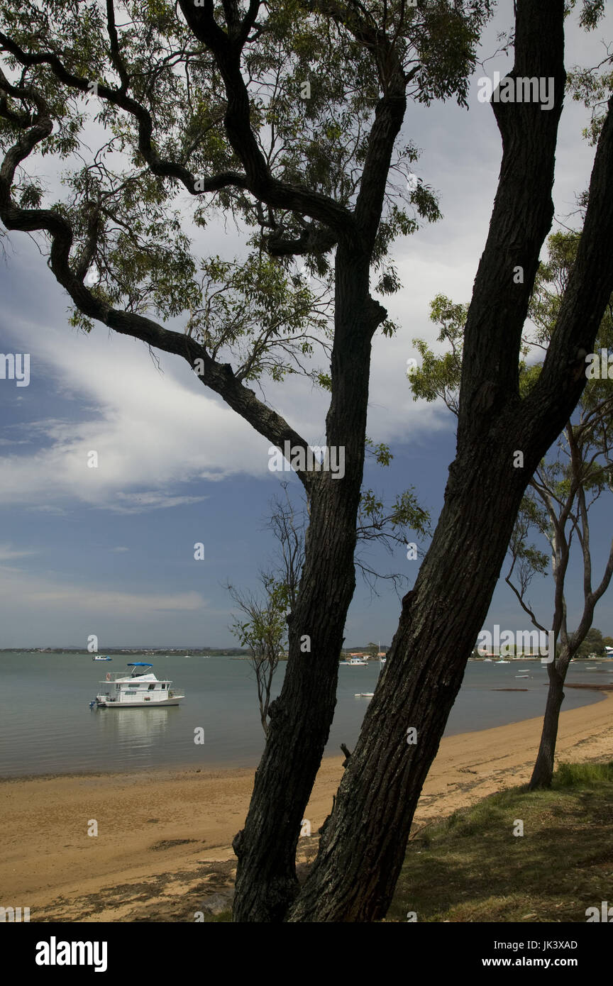 Australia, Queensland, Victoria Point, Gateway to Coochiemudio Island, Victoria Point Seascape, Stock Photo