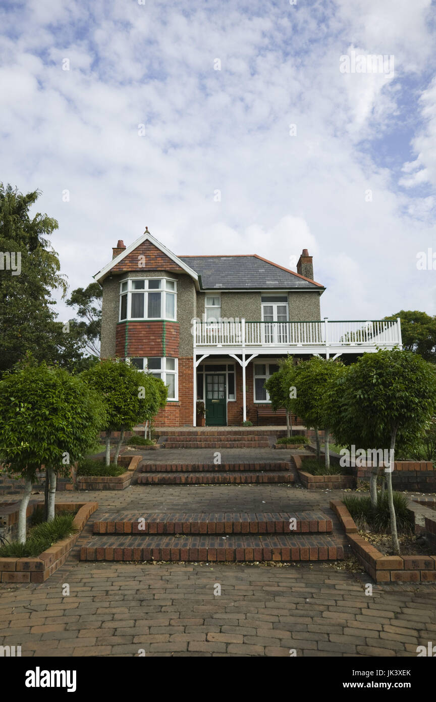 Australia, Queensland, Fraser Coast, Bundaberg, Hinkler House Museum, Former home of Bert Hinkler, Bundaberg's most famous son, made first solo flight between England and Australia in 1928, Stock Photo