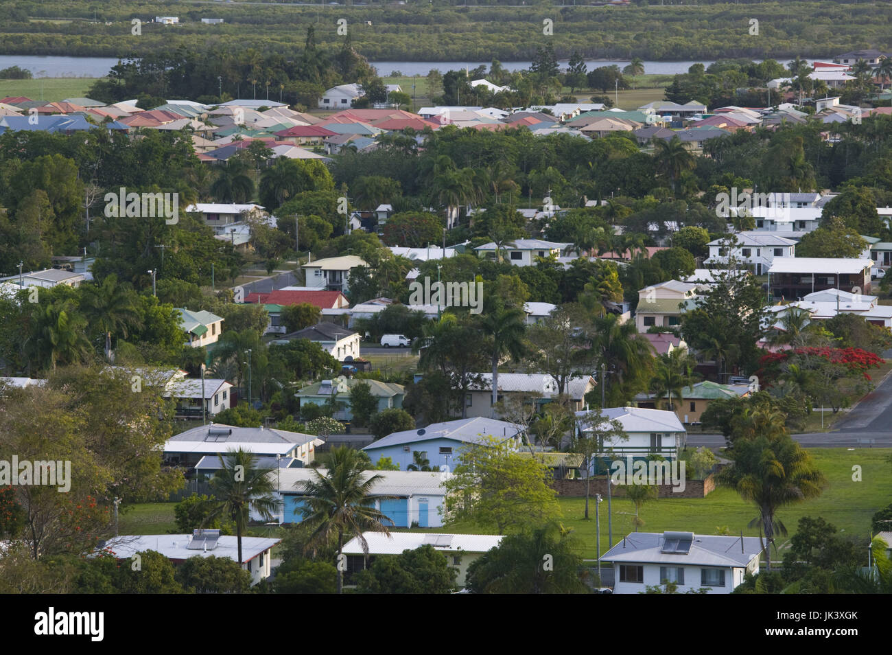 Australia, Queensland, Whitsunday Coast, Mackay, View of Mt. Pleasant
