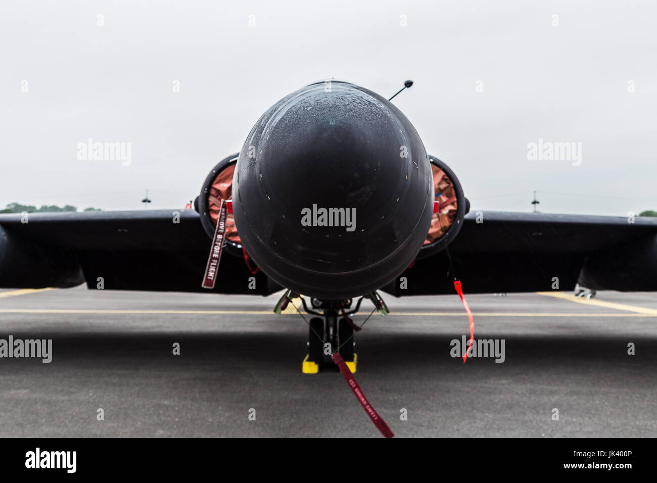 U-2 from the USAF seen at the 2017 Royal International Air Tattoo at Royal Air Force Fairford in Gloucestershire - the largest military airshow in the Stock Photo