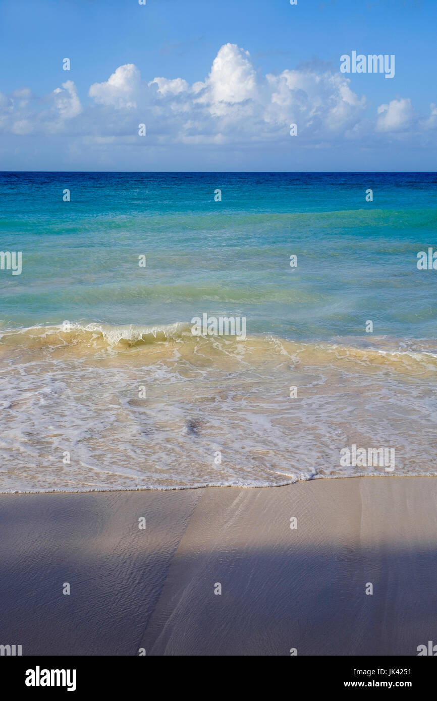 Ocean waves on beach Stock Photo