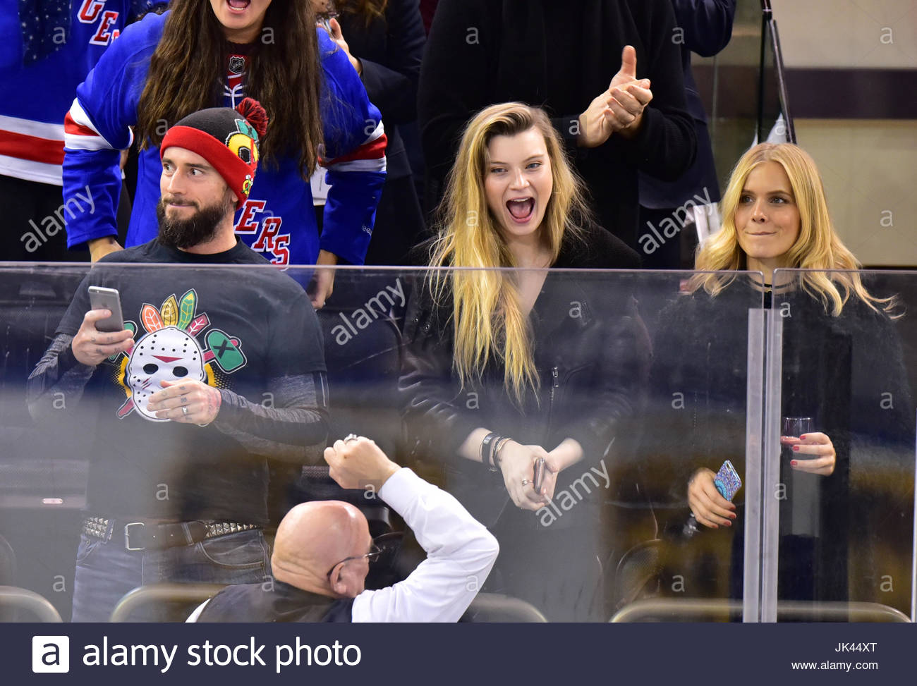 Cm Punk And Lizzy Glynn Celebrities Attend Vancouver Canucks Vs New York Rangers Hockey Game At Madison Square Garden In New York City Cm Punk And Lizzy Glynn Celebrities Attend Vancouver Canucks Vs New York Rangers Hockey Game At Madison Square Garden In New York City
