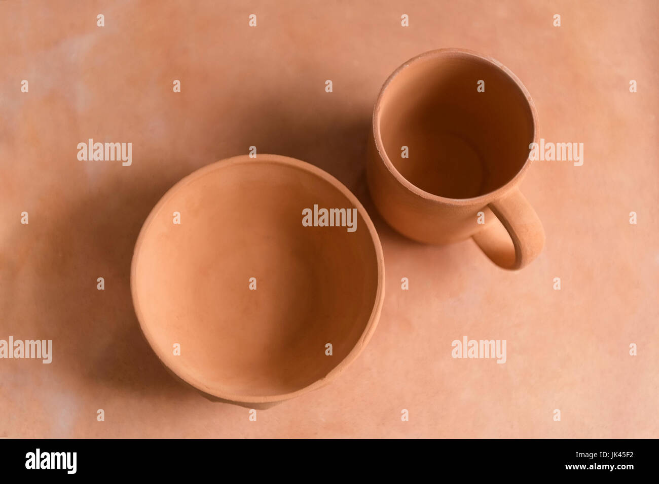 Pottery cup and bowl Stock Photo Alamy