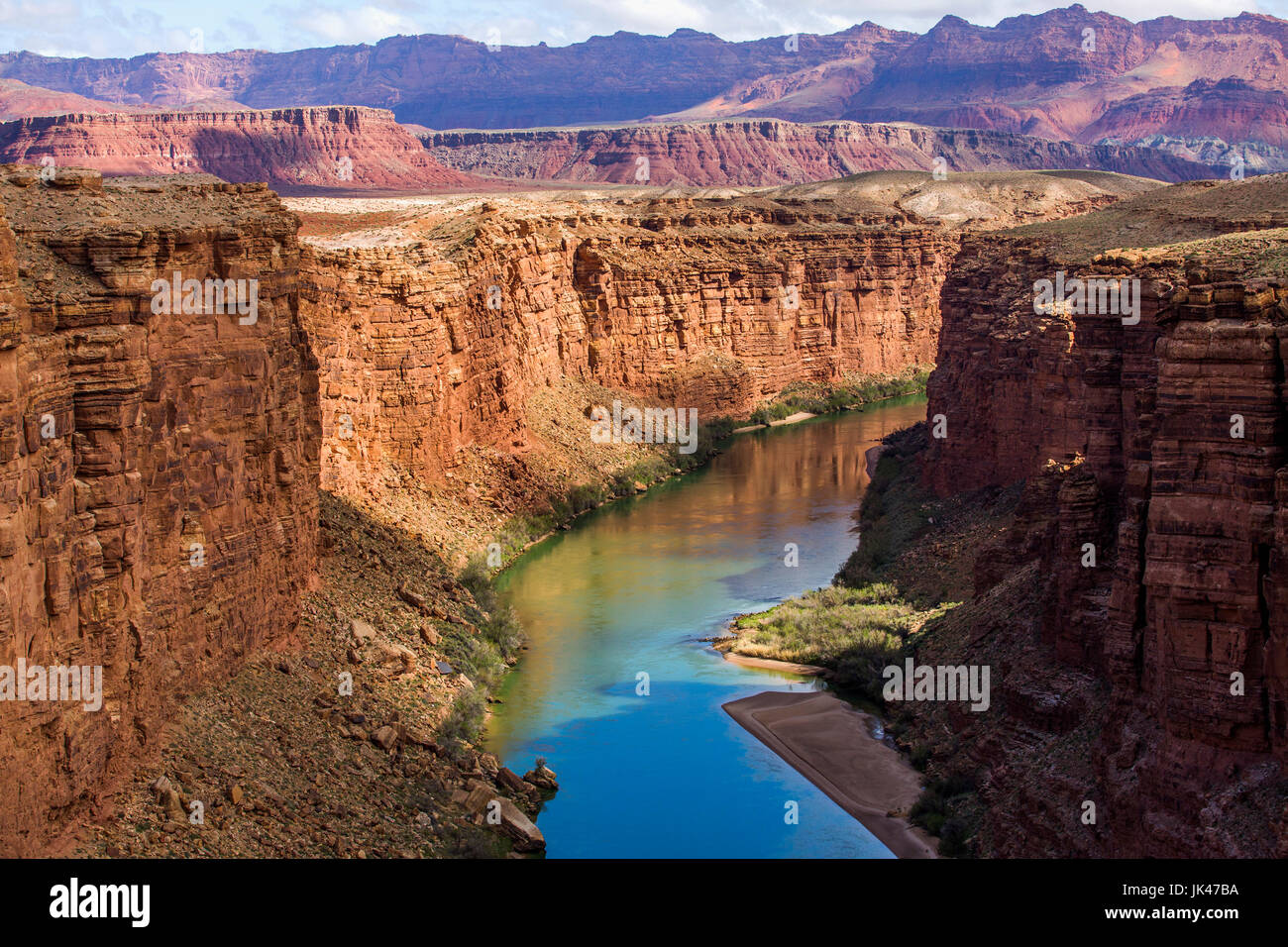 Scenic view of canyon river Stock Photo