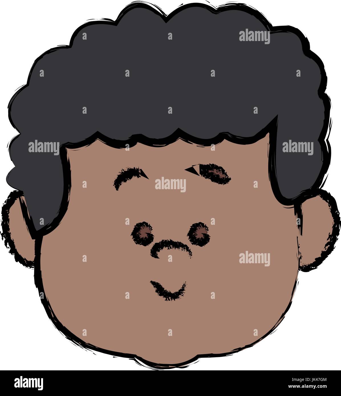 face cute little boy kid avatar person Stock Vector Image & Art - Alamy