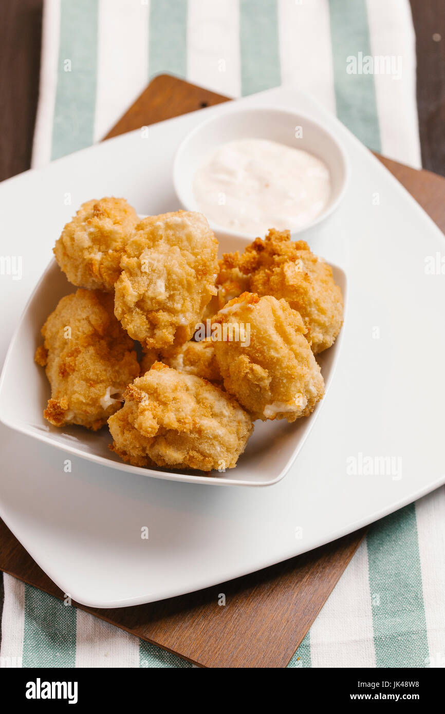Chicken nuggets and dipping sauce Stock Photo Alamy