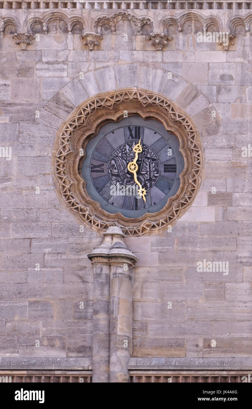 Famous clock on St. Stephen's cathedral in Vienna Stock Photo Alamy