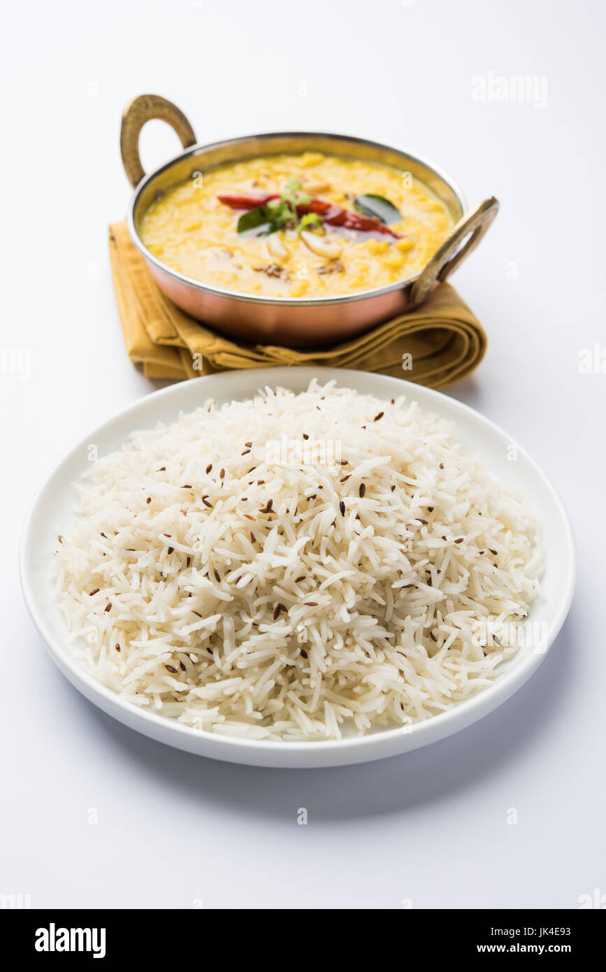 Indian popular food Dal fry or traditional Dal Tadka Curry served with