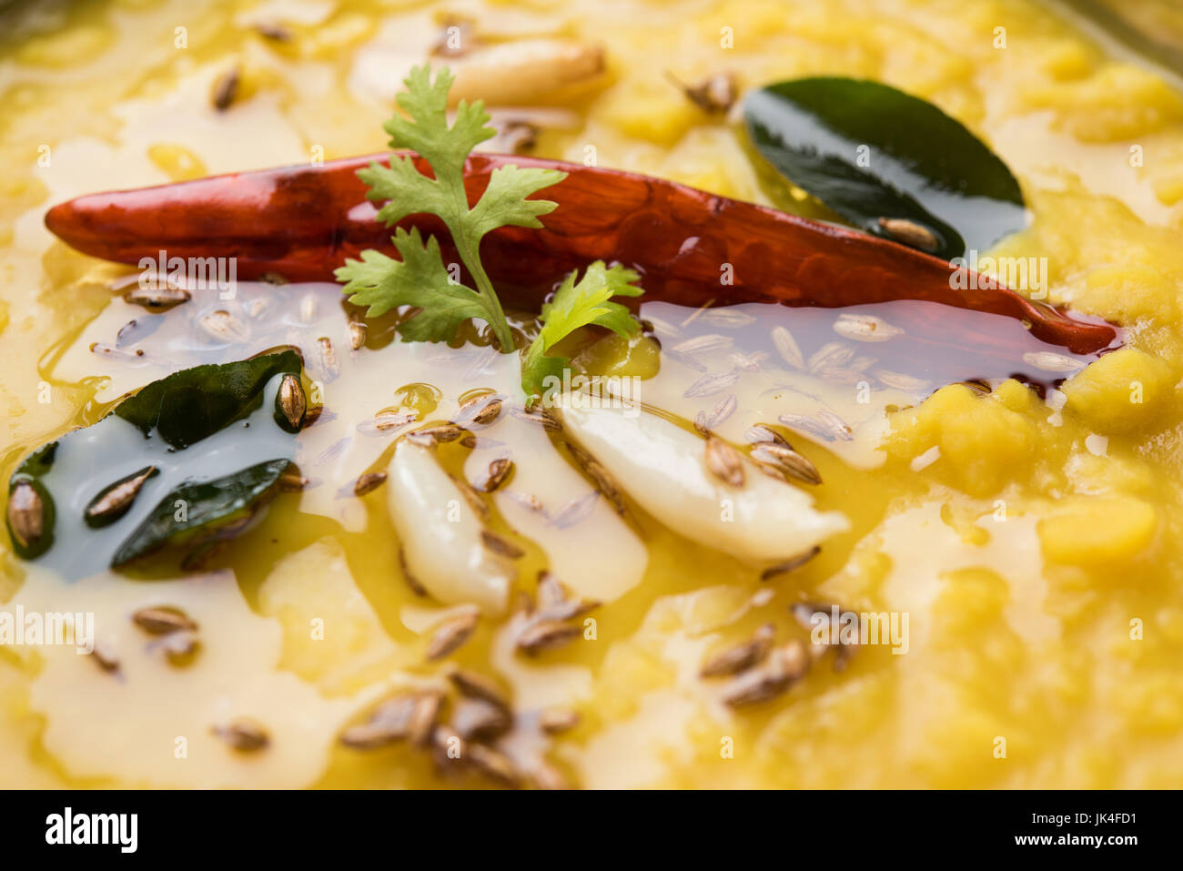 dal fry or dal tadka masala popular indian main course dish served with