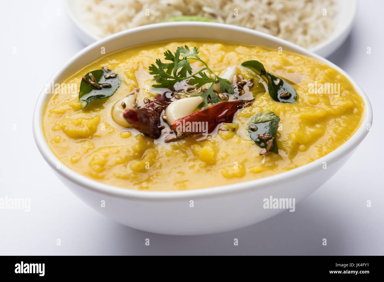 dal fry or dal tadka masala popular indian main course dish served with
