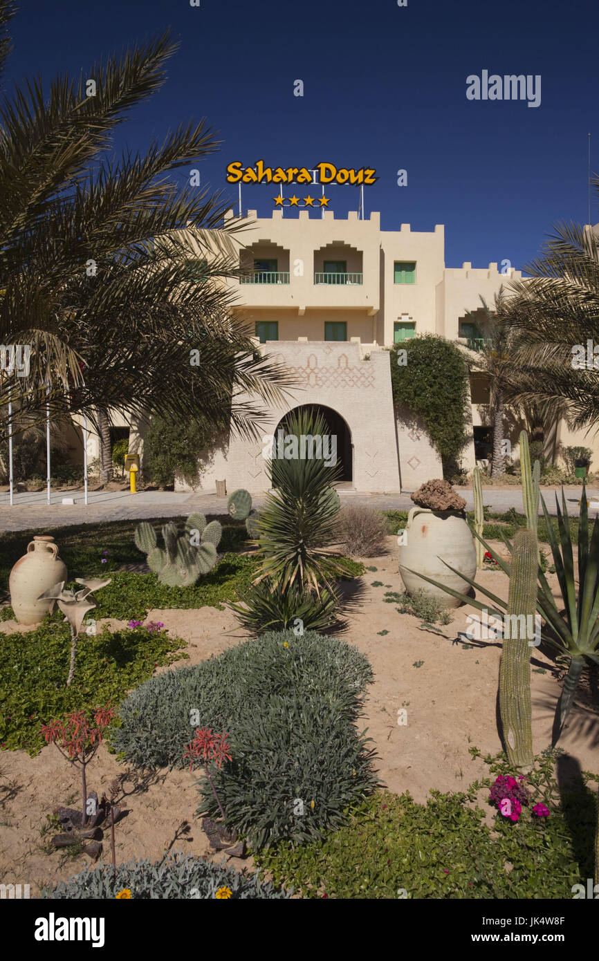 Tunisia, Sahara Desert, Douz, Zone Touristique, Hotel Sahara Douz Stock Photo