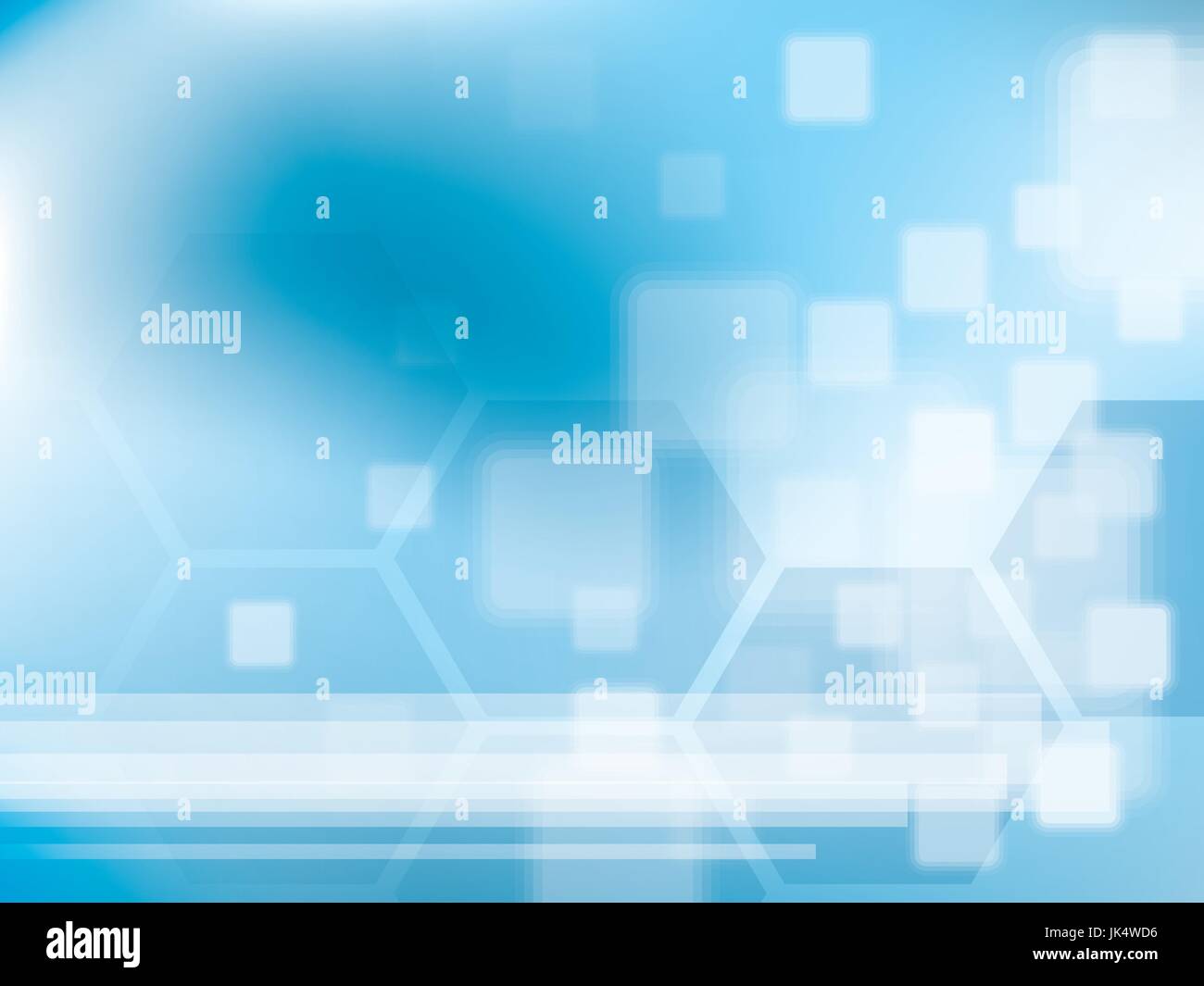 Abstract technology background blue with hexagons in vector Stock ...