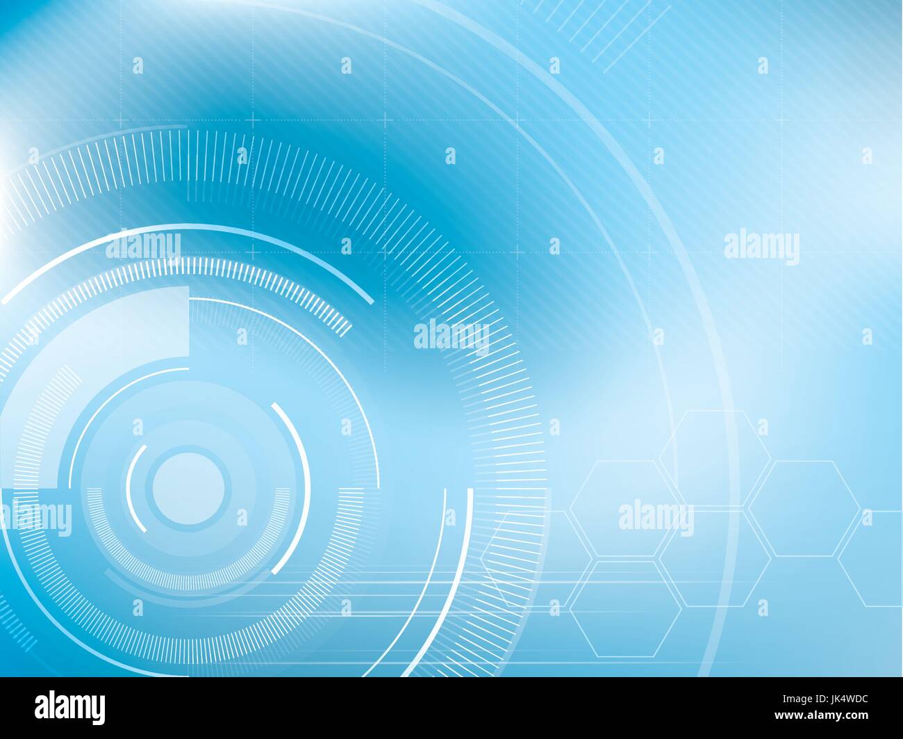 Abstract technology background blue with hexagons in vector Stock ...
