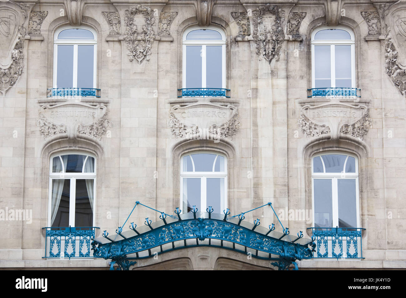 France, Meurthe-et-Moselle, Lorraine Region, Nancy, Chamber of Commerce building, art-nouveau style Stock Photo