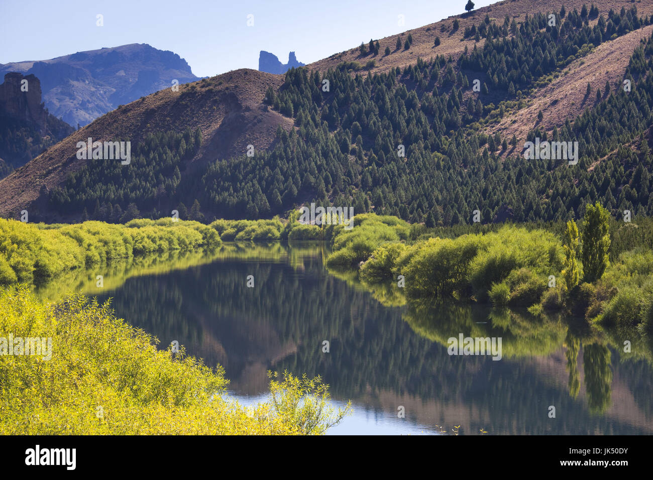 Argentina, Neuquen Province, Lake District, Confluencia, Landscape along RN 40 Stock Photo