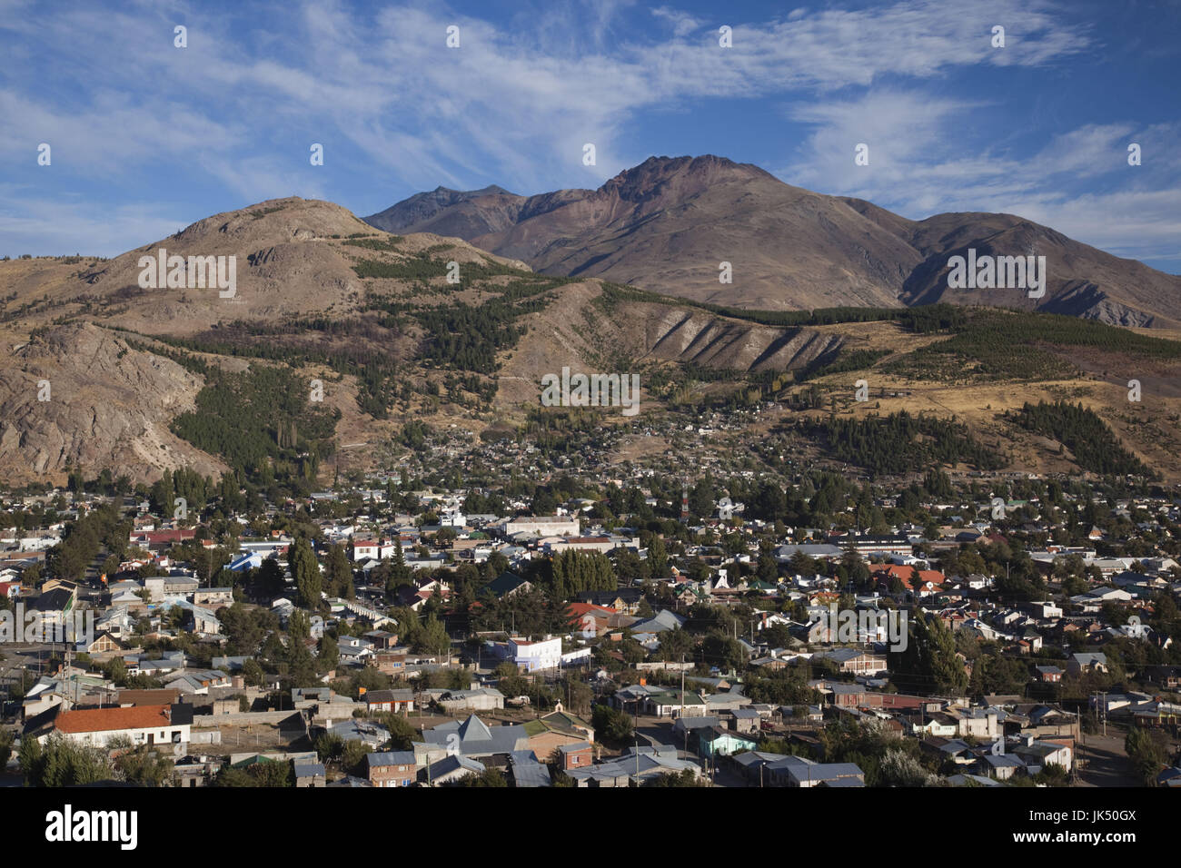 Patagonia, Chubut Province, Esquel, town western hills Stock Photo - Alamy