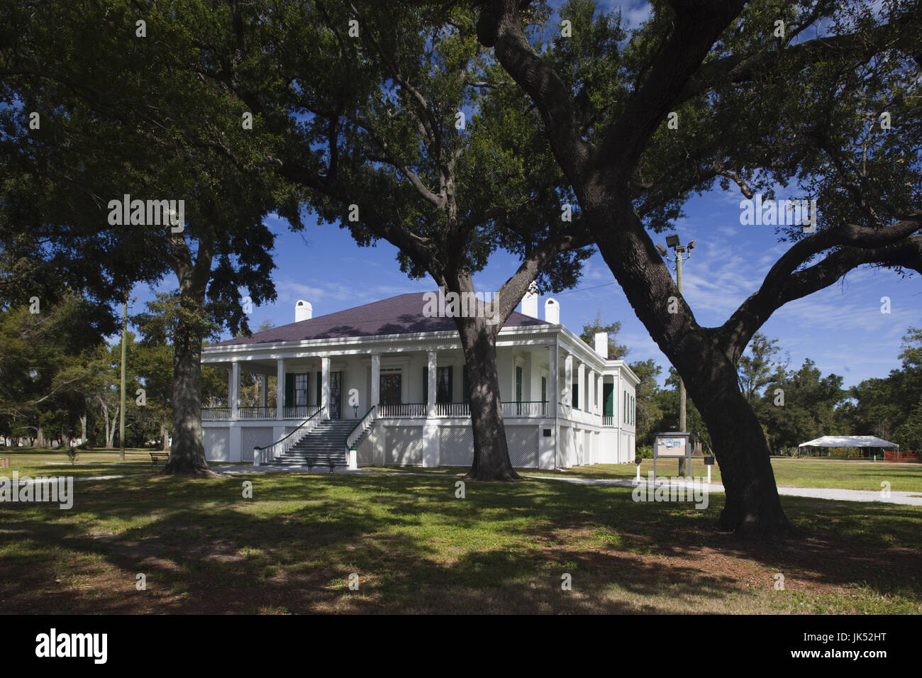 USA, Mississippi, Biloxi, Beauvoir, The Jefferson Davis Home and Presidential Library, former home of US Civil War-era Confederate President, Beauvoir House Stock Photo