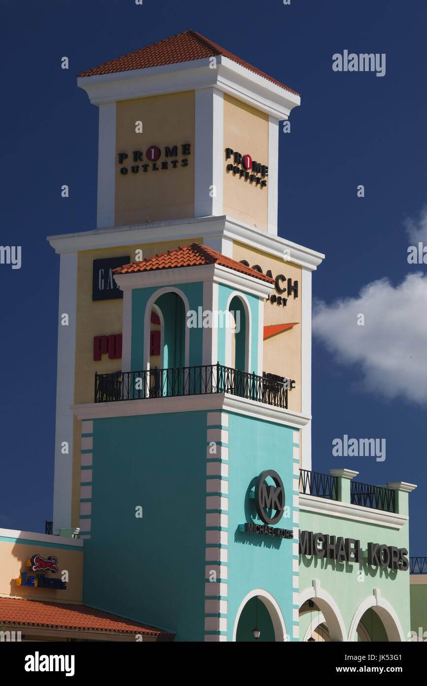 Puerto Rico, North Coast, Prime Outlet Shopping Mall Stock
