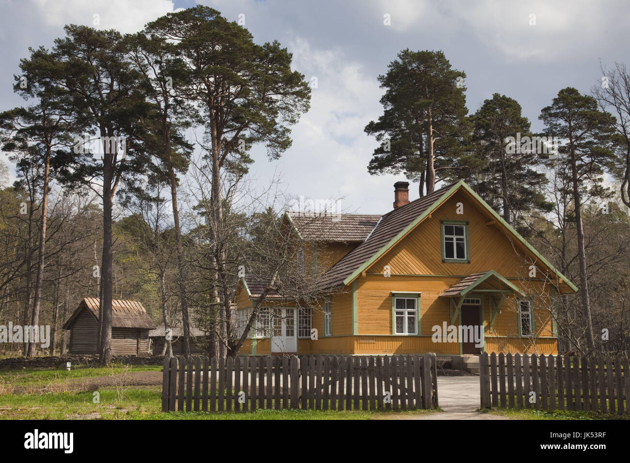 Estonia, Tallinn, Rocca Al Mare village, Estonian Open Air Museum, 19th century farmhouse Stock Photo
