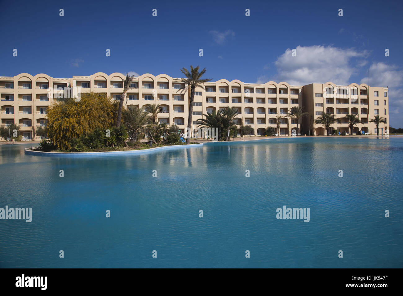 Tunisia, Tunisian Central Coast, Mahdia, Zone Touristique, Vinci Resort Nour Palace Hotel Stock Photo
