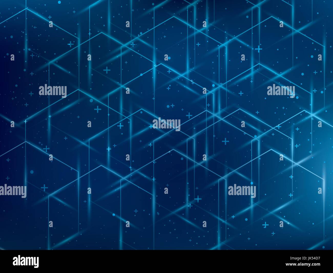 Background futuristic abstract technology hexagon blue Stock Vector ...