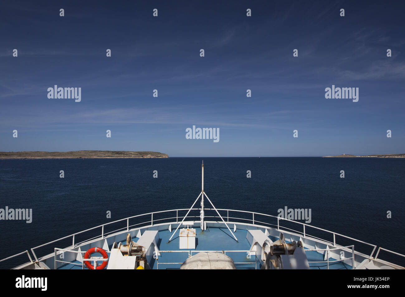 Malta, Northwest Malta, Cirkewwa, Malta-Gozo island ferry detail Stock Photo