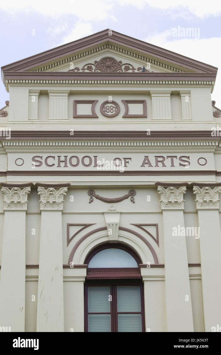 Australia, Queensland, Fraser Coast, Maryborough, Exterior of the School of Arts Building, Stock Photo