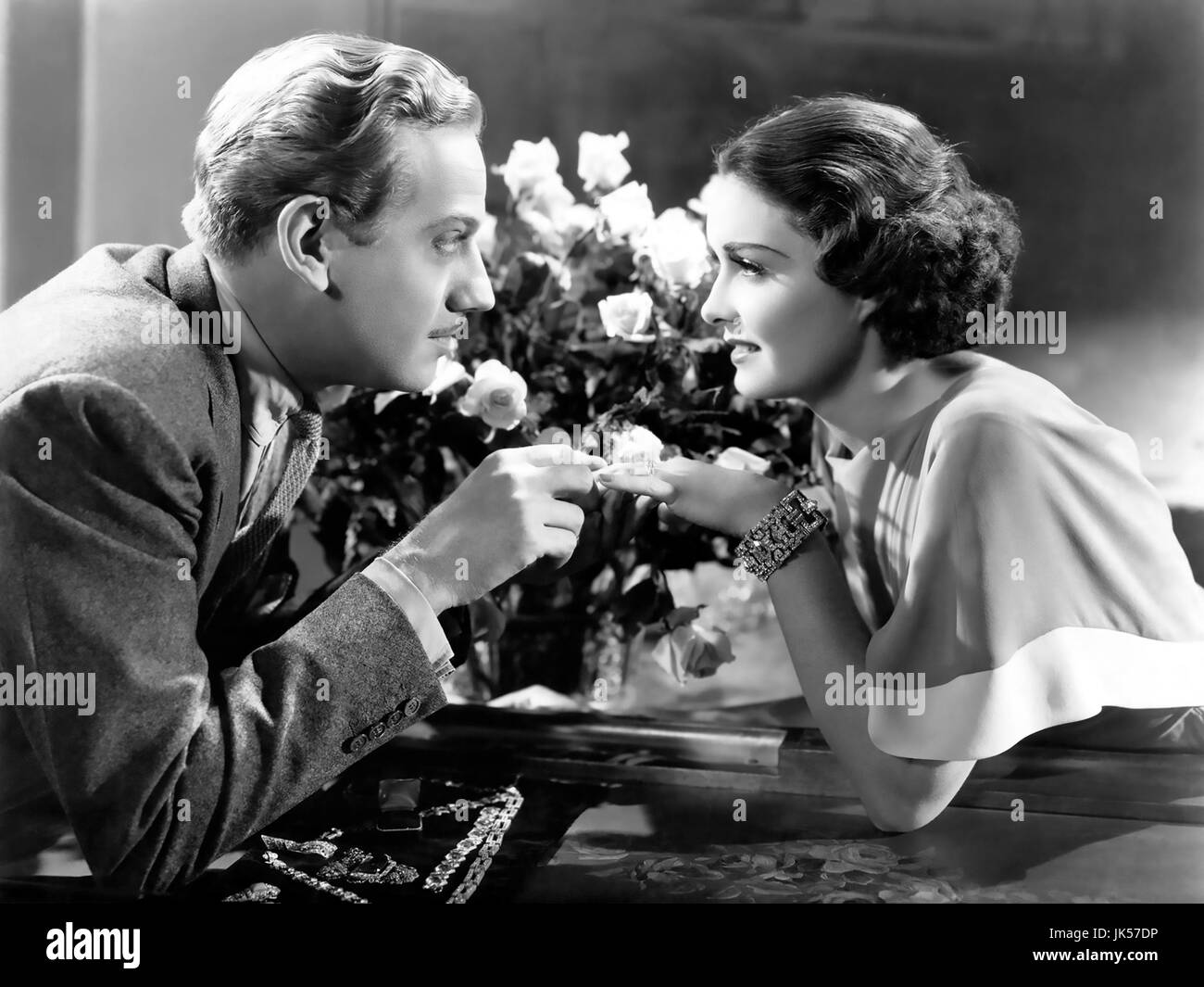 THE LONE WOLF RETURNS 1935 film with Gail Patrick and Melvyn Douglas Stock Photo
