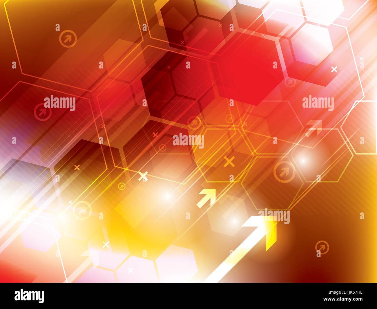 abstract technology background with hexagons Stock Vector Image & Art ...