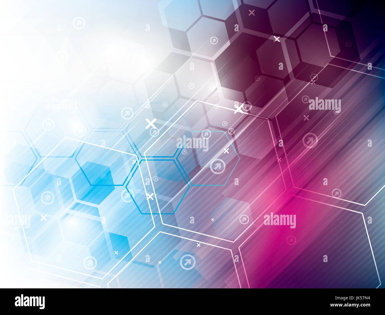 abstract technology background with hexagons Stock Vector Image & Art ...