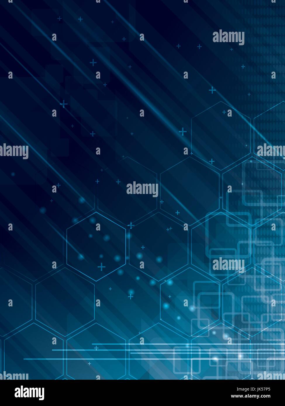 abstract technology background with hexagons Stock Vector Image & Art ...