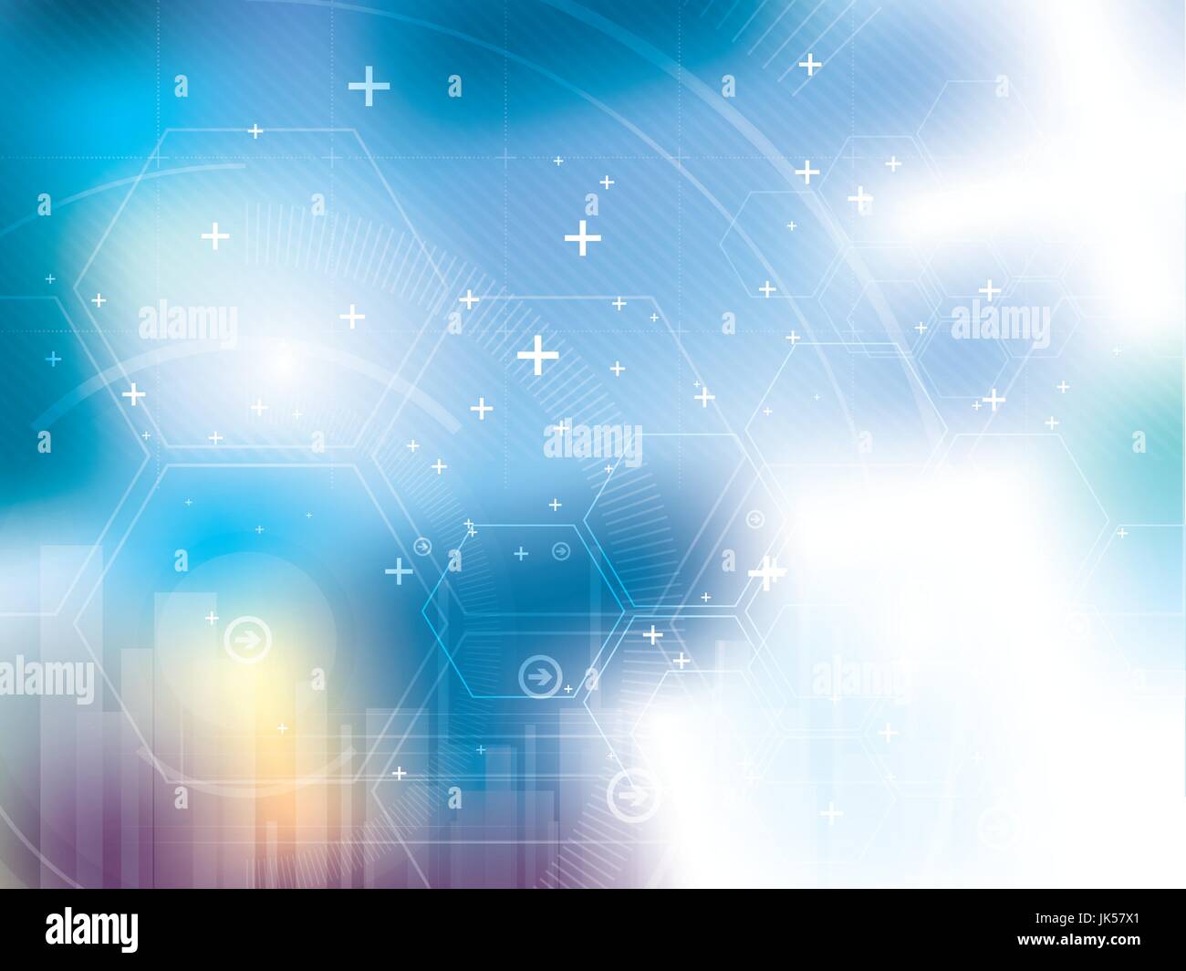 abstract technology background with hexagons Stock Vector Image & Art ...