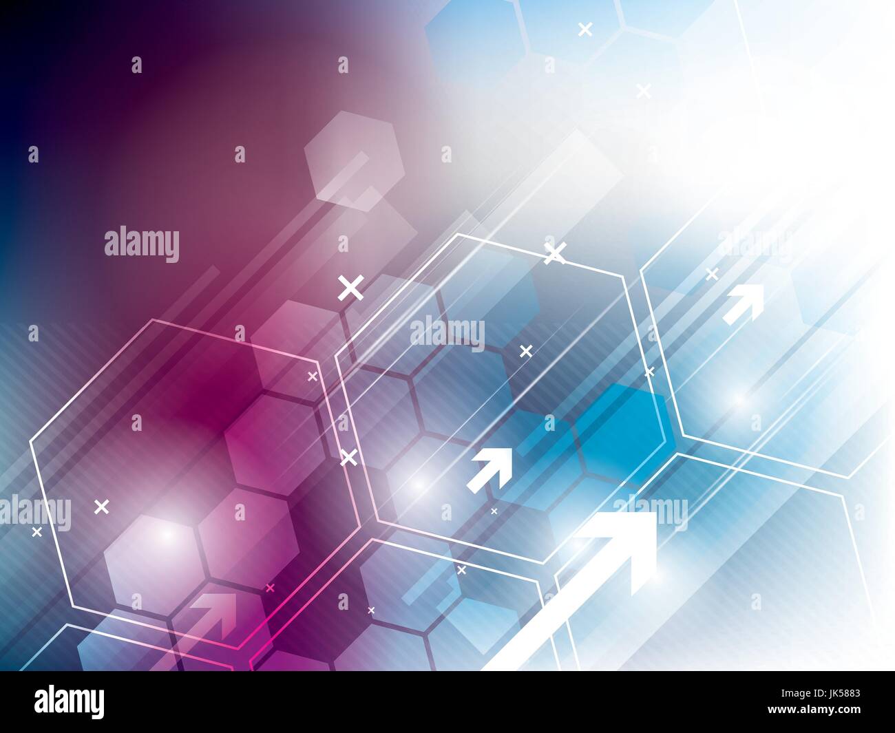 abstract technology background with hexagons Stock Vector Image & Art ...