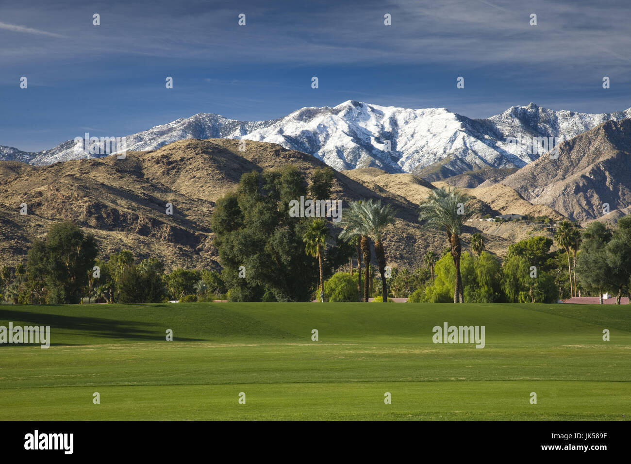 USA, California, Palm Springs, Tahquitz Creek Golf Club golf course, winter  Stock Photo - Alamy