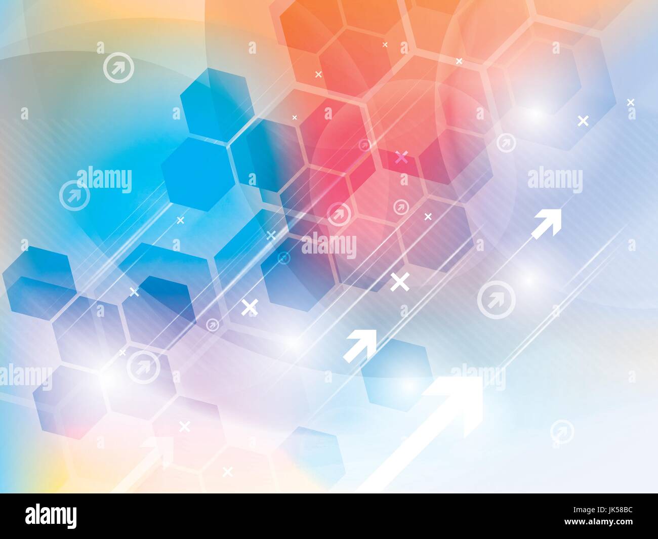 abstract technology background with hexagons Stock Vector Image & Art ...
