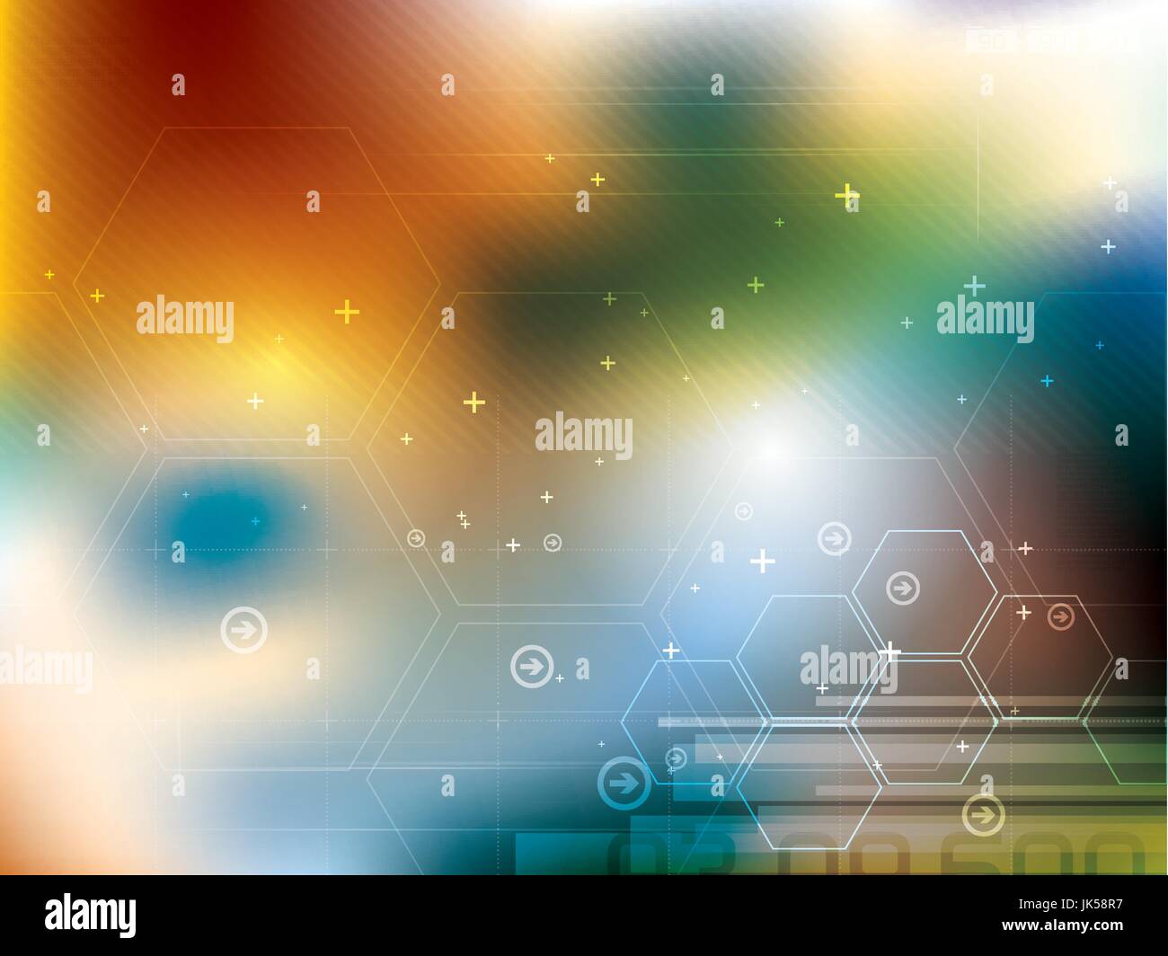 abstract technology background with hexagons Stock Vector Image & Art ...