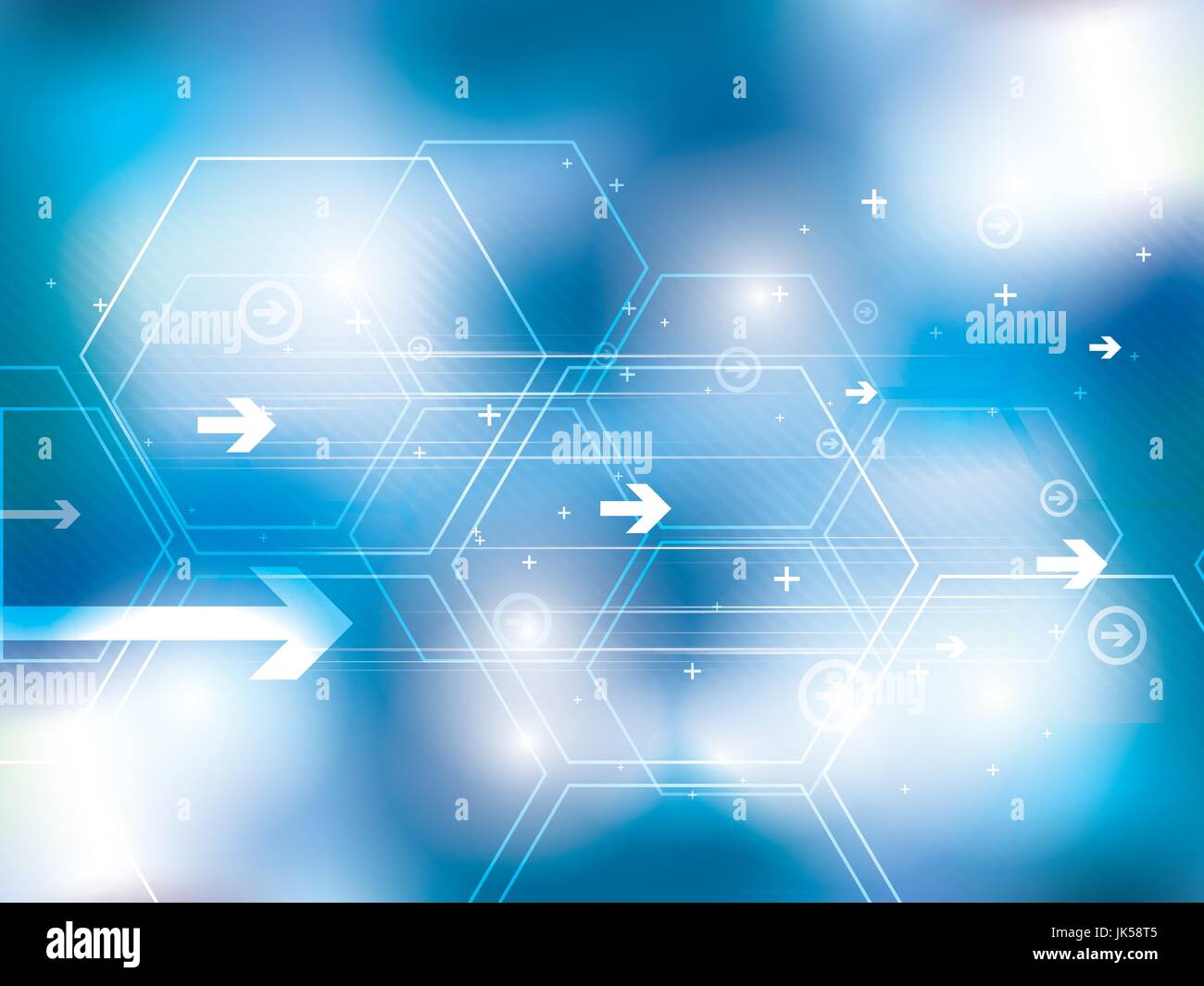abstract technology background with hexagons Stock Vector Image & Art ...