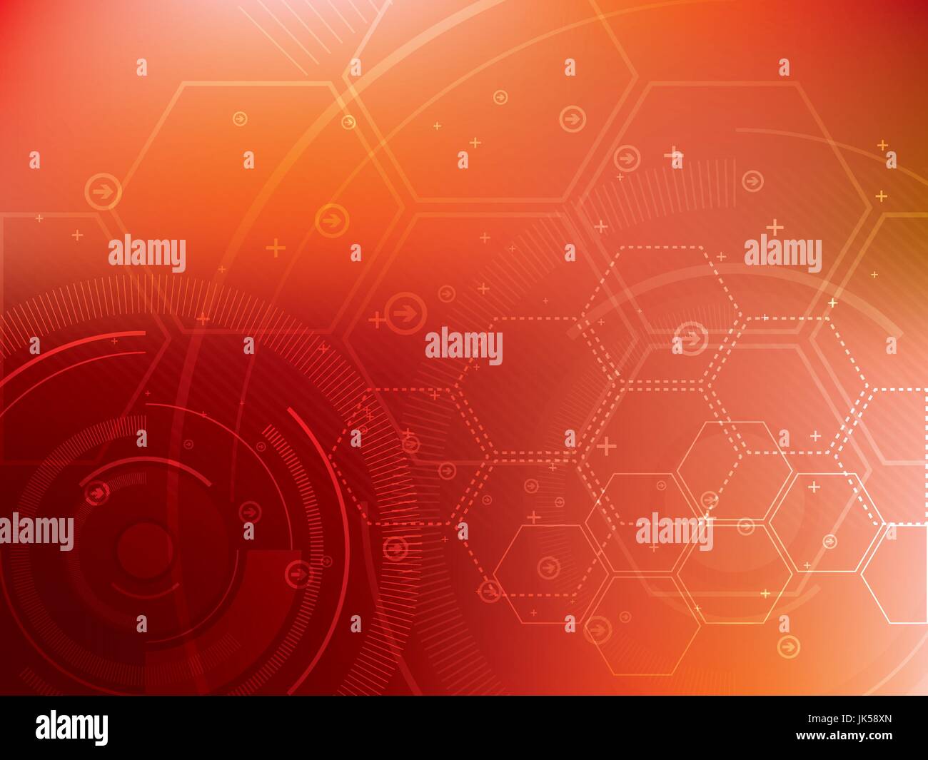 abstract technology background with hexagons Stock Vector Image & Art ...