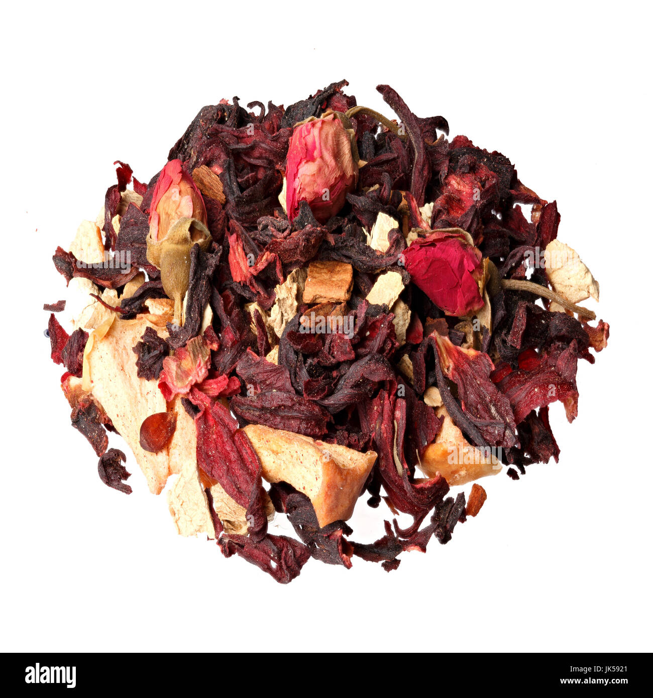Aromatherapy potpourri mix of dried aromatic flowers. Stock Photo