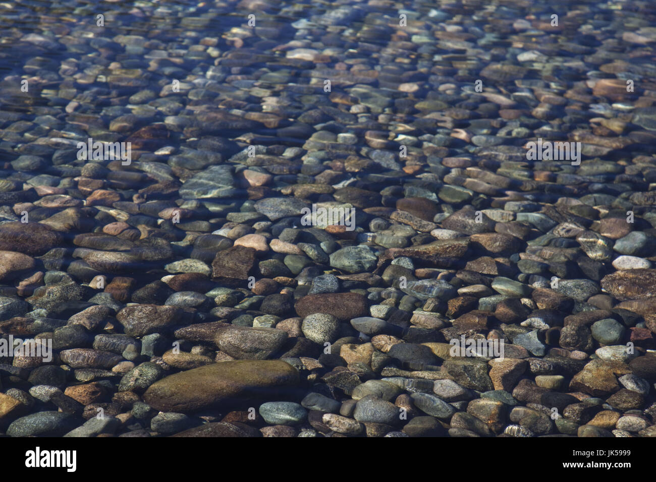 Argentina, Patagonia, Chubut Province, Parque Nacional Lago Puelo, clear water of Lago Puelo lake Stock Photo